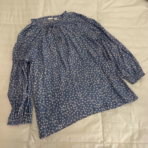 BOGO Gap Floral Puff Sleeve Blouse - Picture 1 of 5